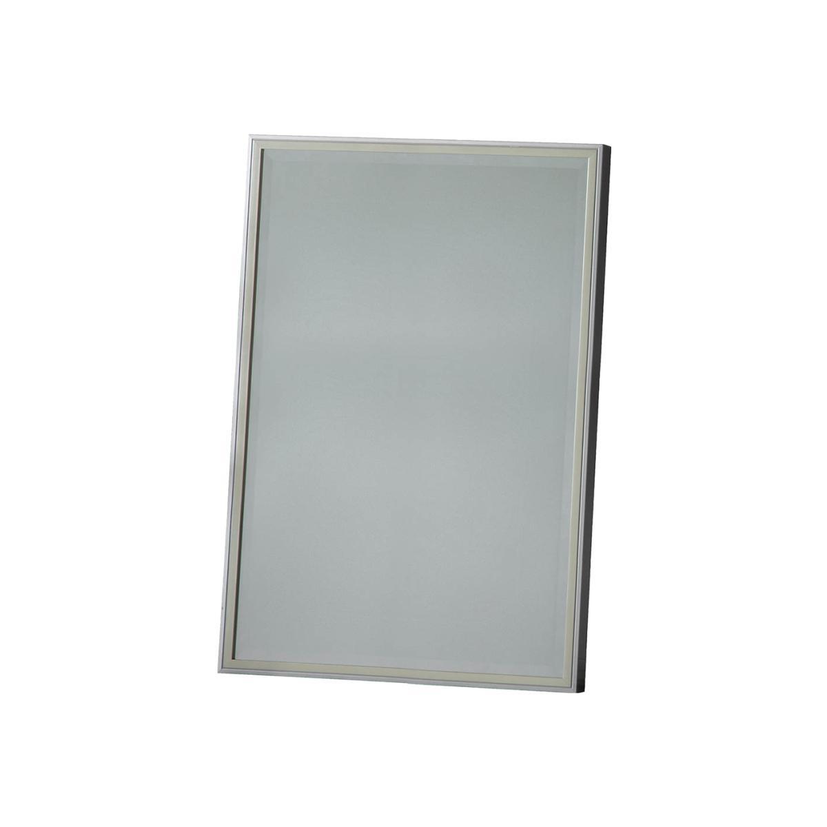 Arlesey 90cm Medium Rectangle Wall Mirror - Silver – image 1