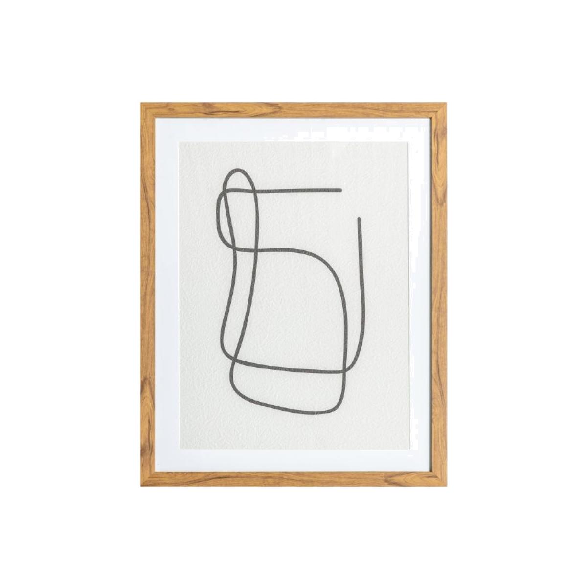Selma 50cm x 40cm Line Drawing Framed Art – image 1
