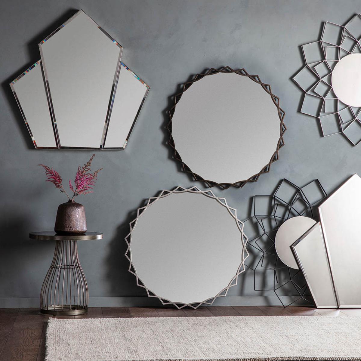 Sophila Medium Irregular Wall Mirror - Silver – image 4