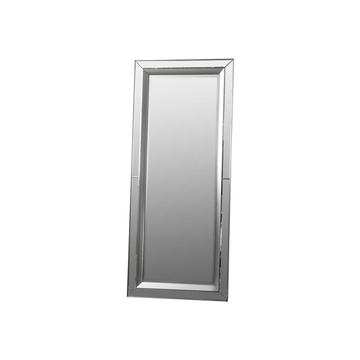 Saddie Extra Large Rectangle Leaner Mirror - Silver – image 1