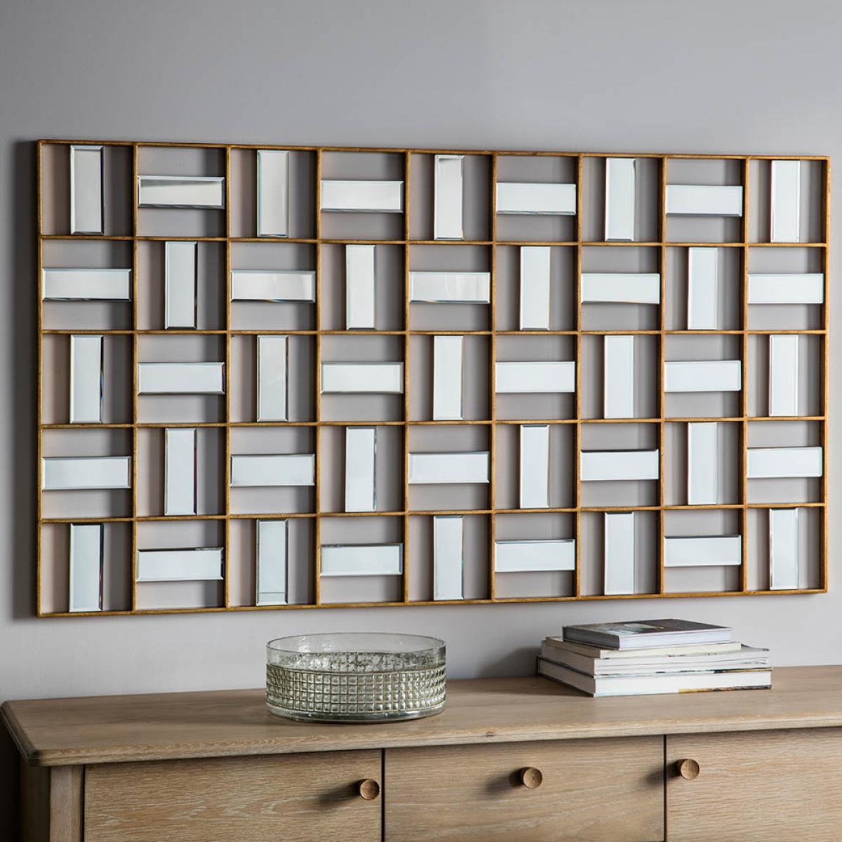 Esquimalt Large Rectangle Wall Mirror - Gold – image 2