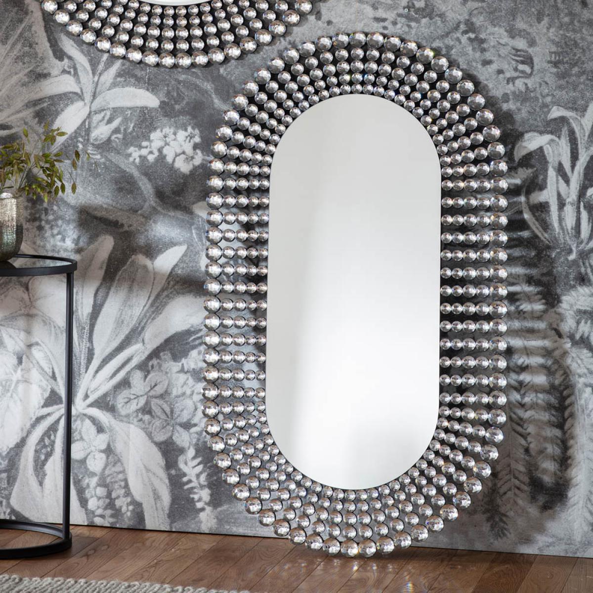 Bako Large Oval Wall Mirror - Silver – image 2