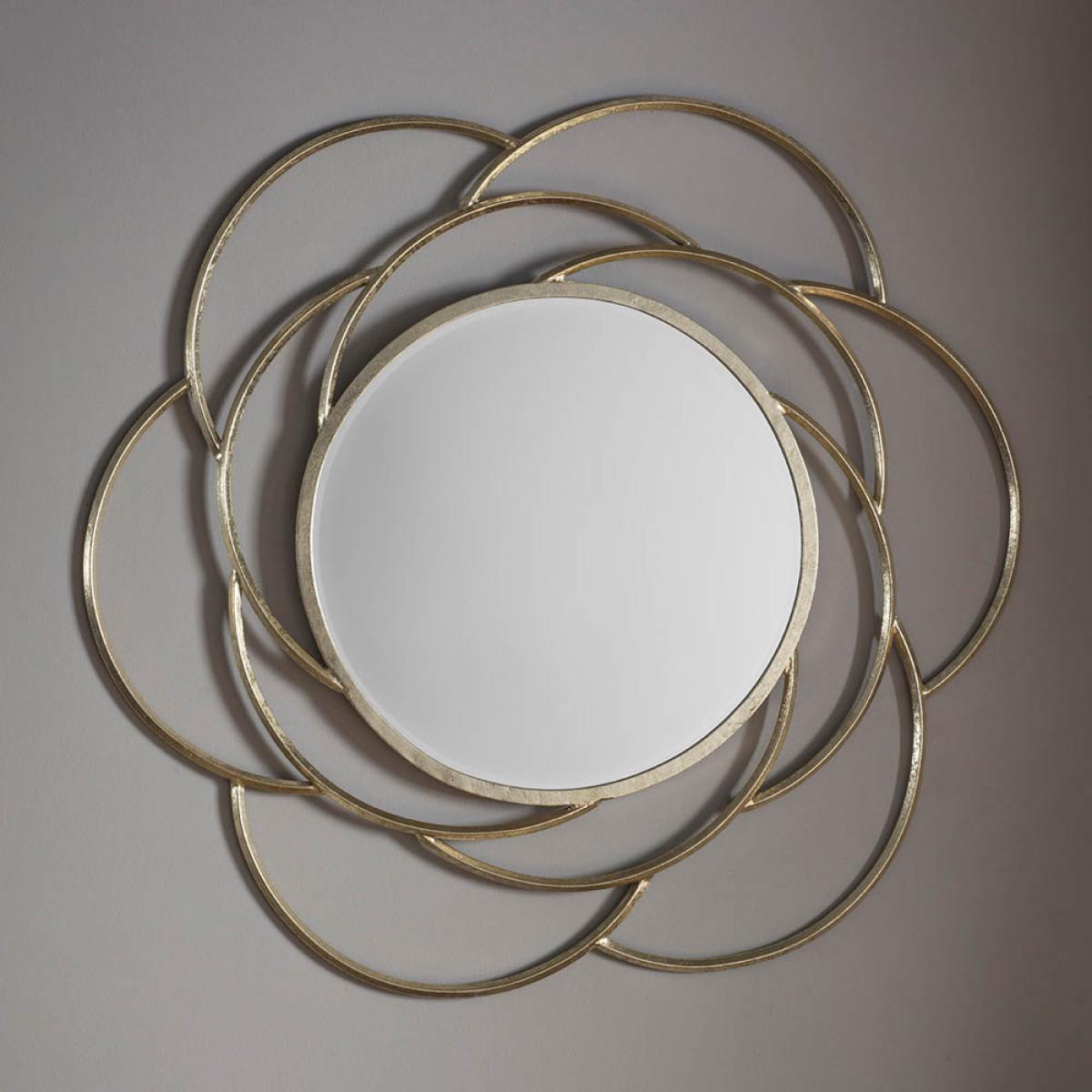 Latrice Medium Round Wall Mirror - Gold – image 2