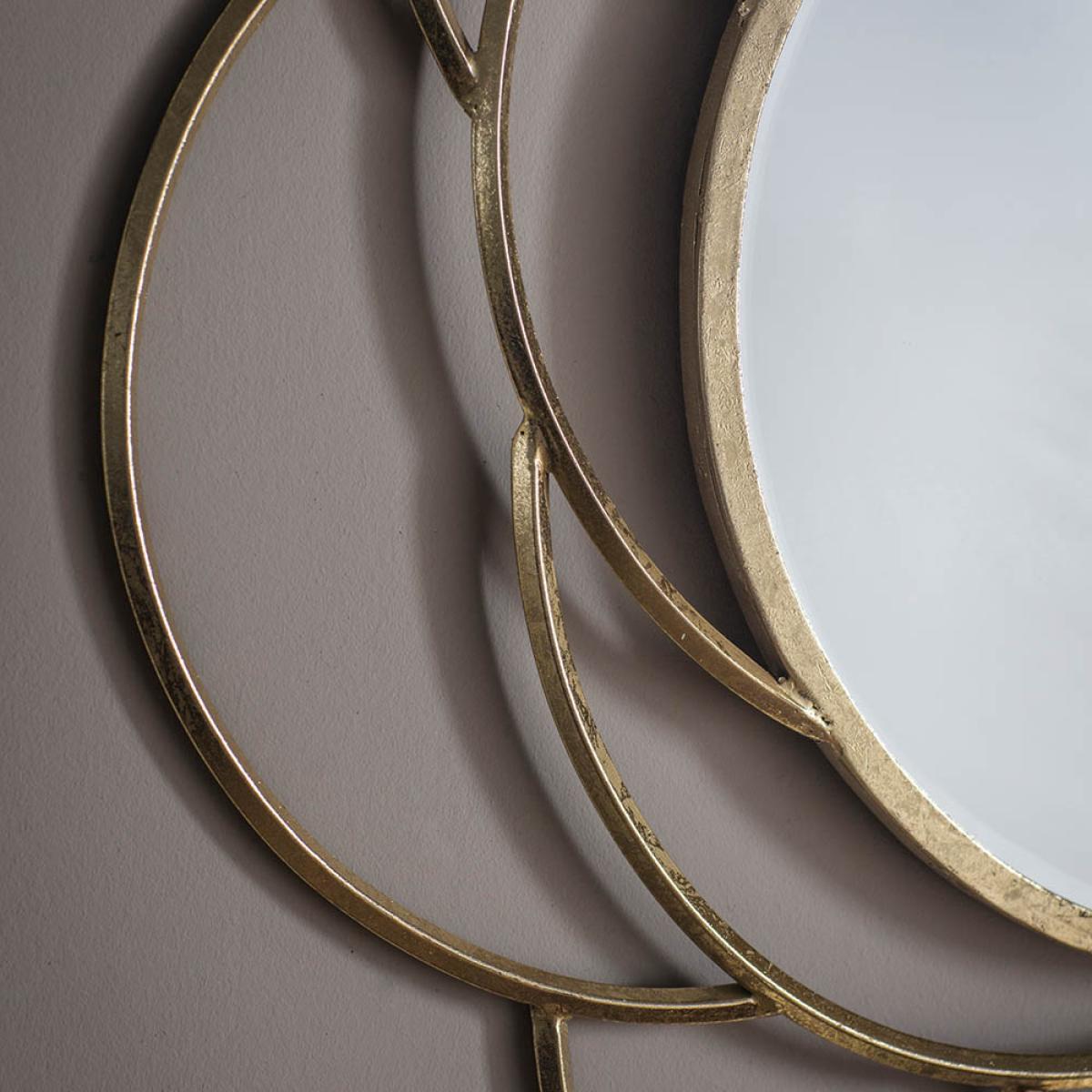 Latrice Medium Round Wall Mirror - Gold – image 3