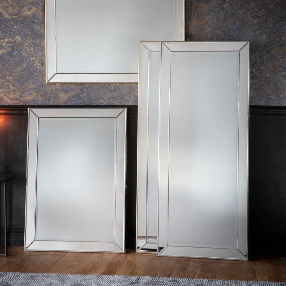 Diss Extra Large Rectangle Leaner Mirror - Silver – image 2