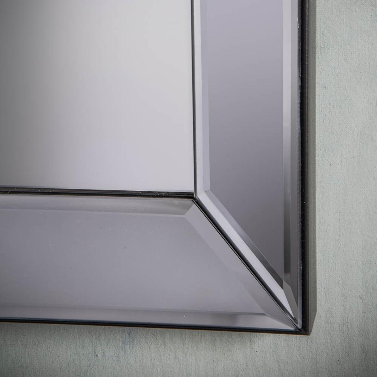 Layla Medium Rectangle Wall Mirror - Grey – image 2