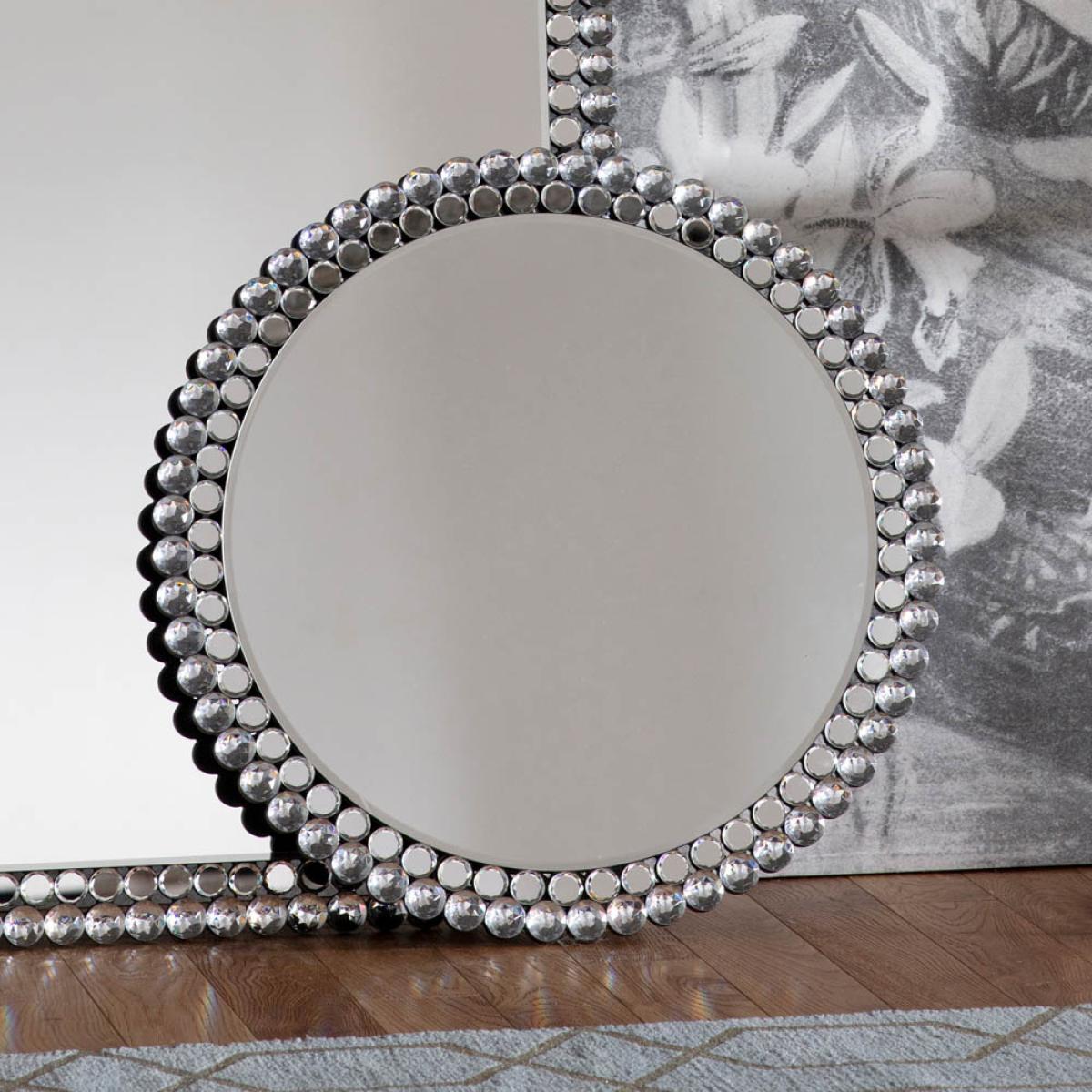 Summerside 60cm Medium Round Wall Mirror - Silver – image 2