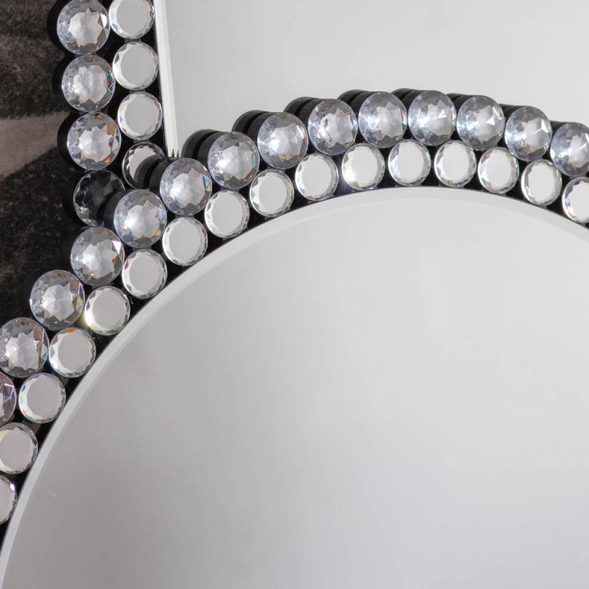 Summerside 60cm Medium Round Wall Mirror - Silver – image 3