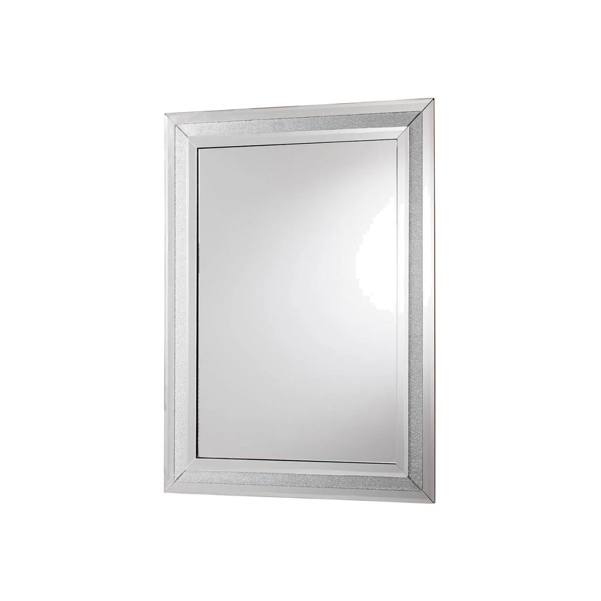 Juliana Medium Rectangle Wall Mirror - Silver – image 1