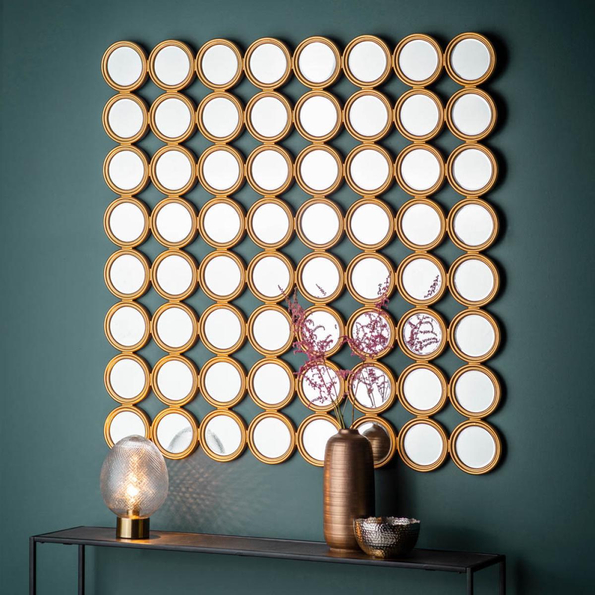 Caine Large Irregular Wall Mirror - Gold – image 2