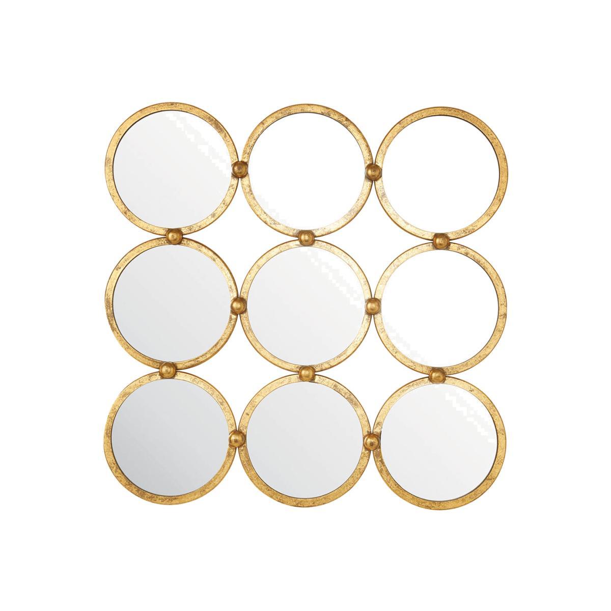 Fidela Medium Square Wall Mirror - Gold – image 1