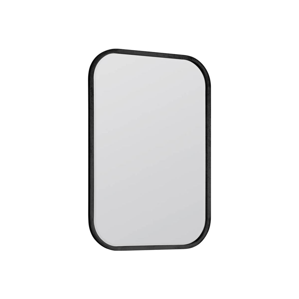 Fern Medium Rounded Rectangle Wall Mirror - Black – image 1