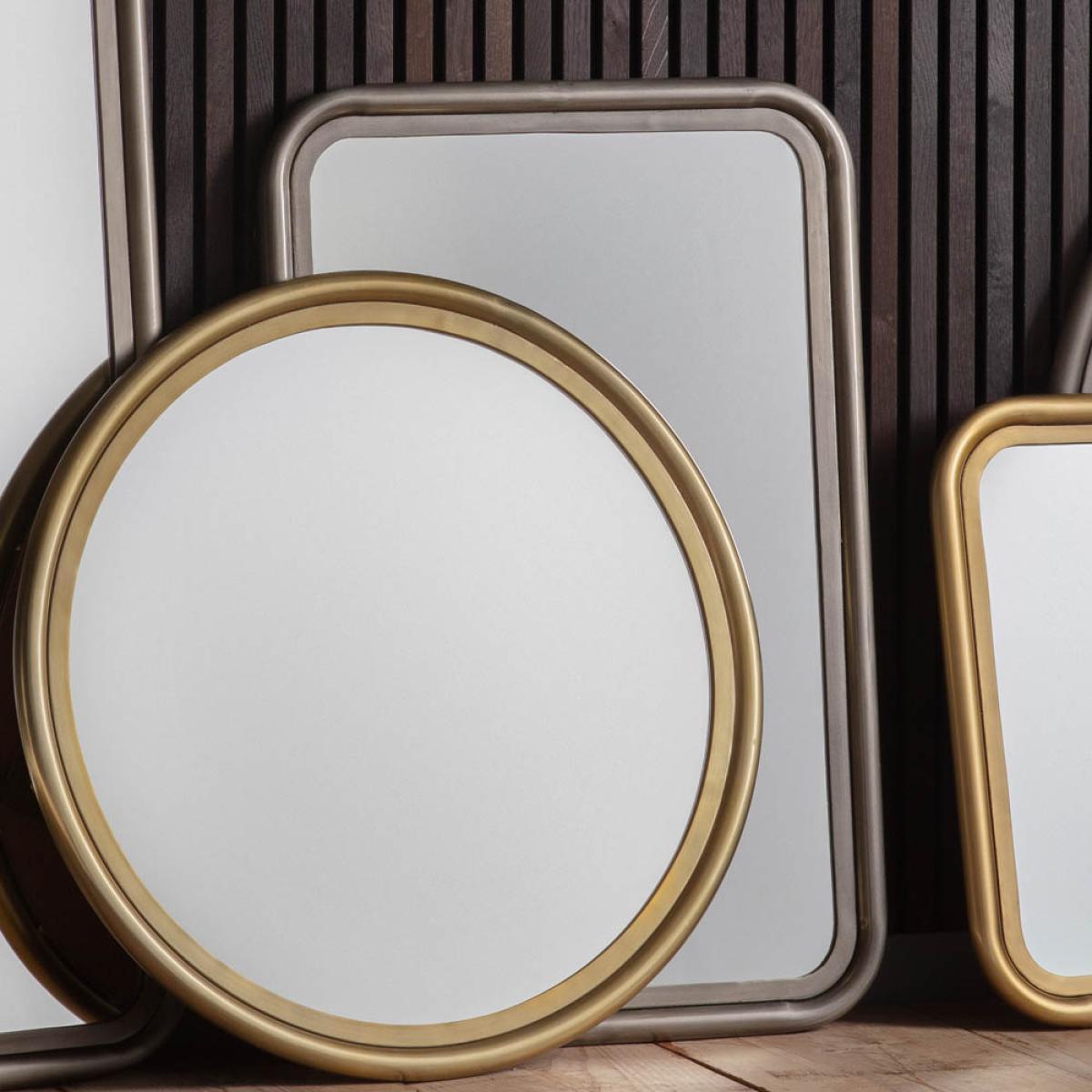 York 91cm Medium Rounded Rectangle Wall Mirror - Silver – image 3
