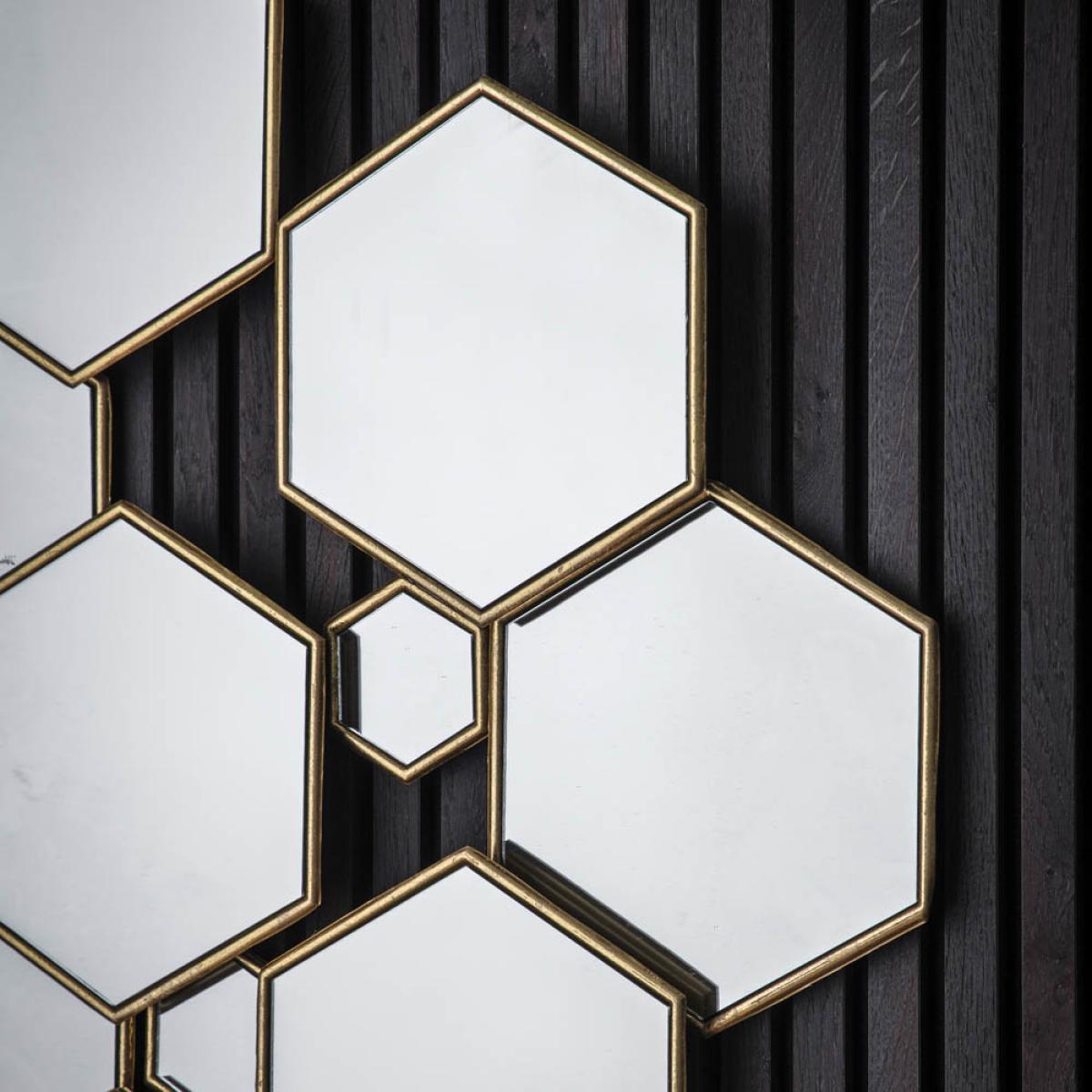 Buckfastleigh Medium Irregular Wall Mirror - Gold – image 1