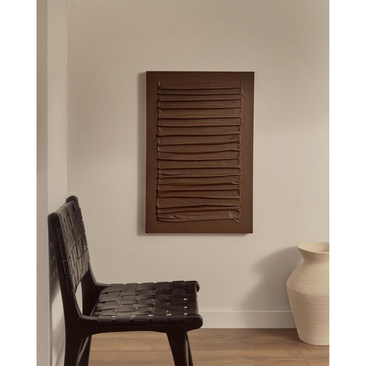 Thud canvas with brown relief feature, 90 x 60 cm – image 2