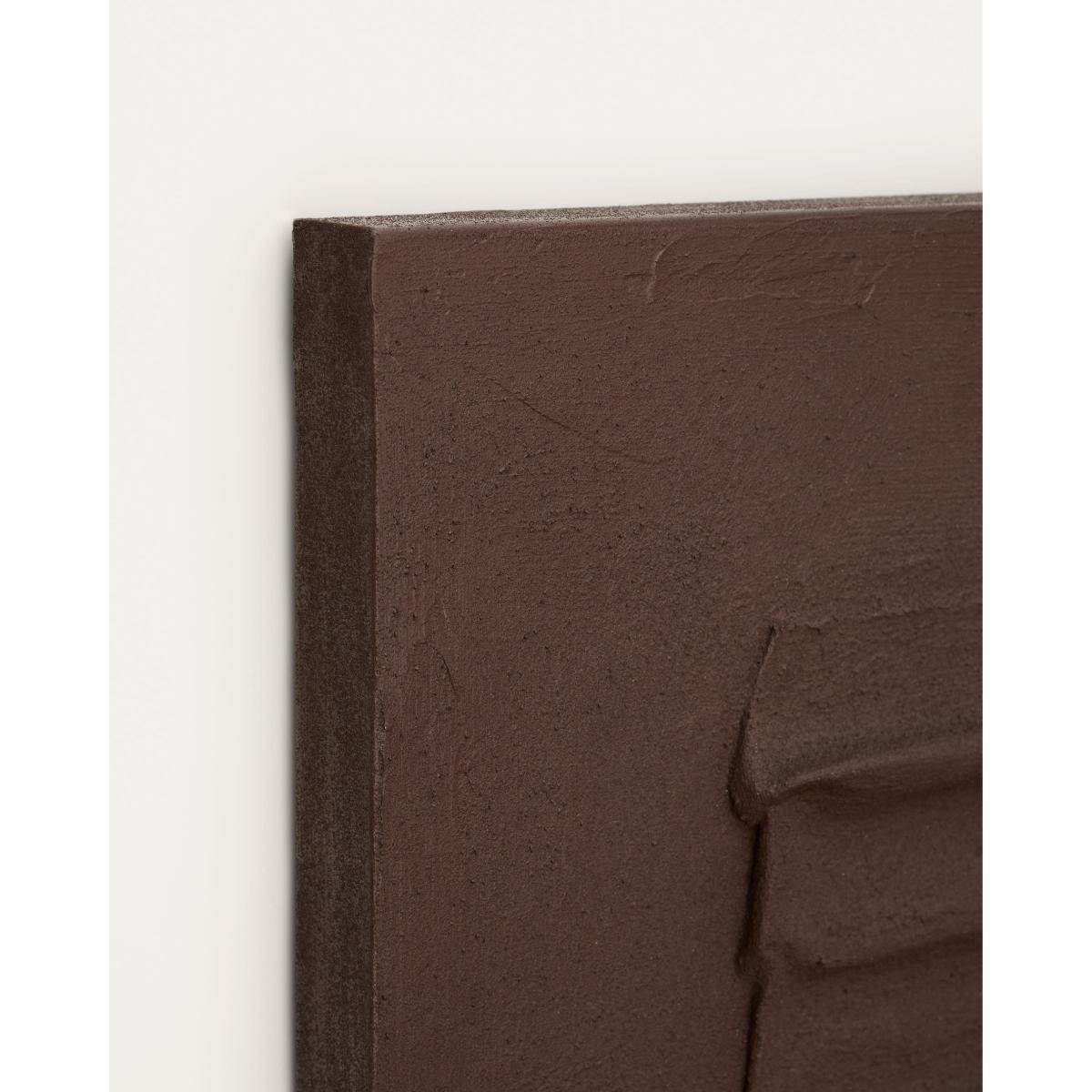 Thud canvas with brown relief feature, 90 x 60 cm – image 3