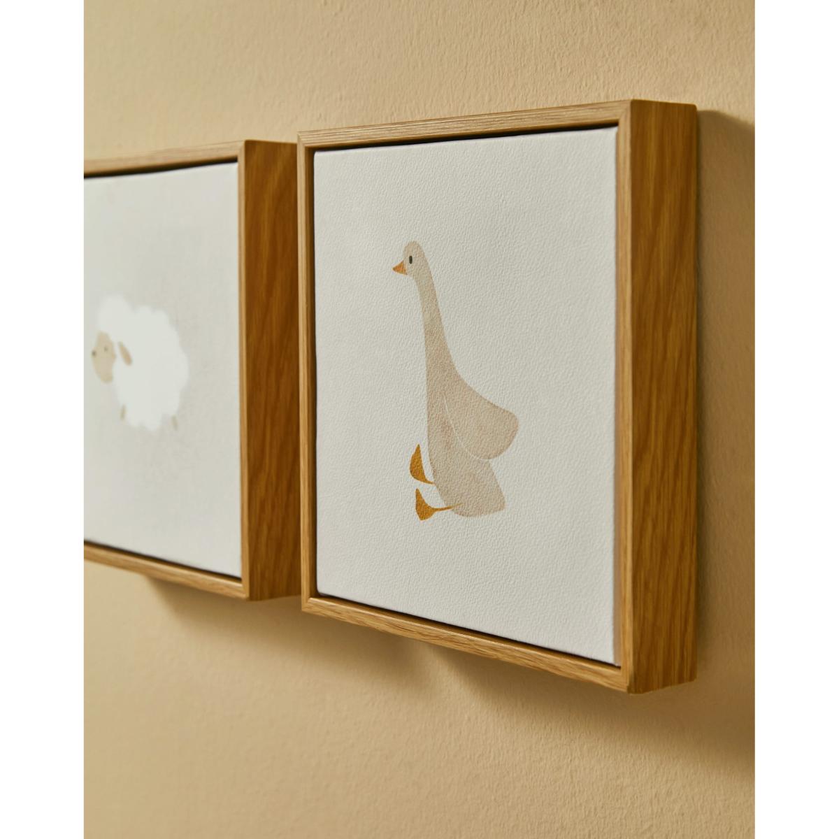 Milu picture of a beige goose, 20 x 20 cm – image 2
