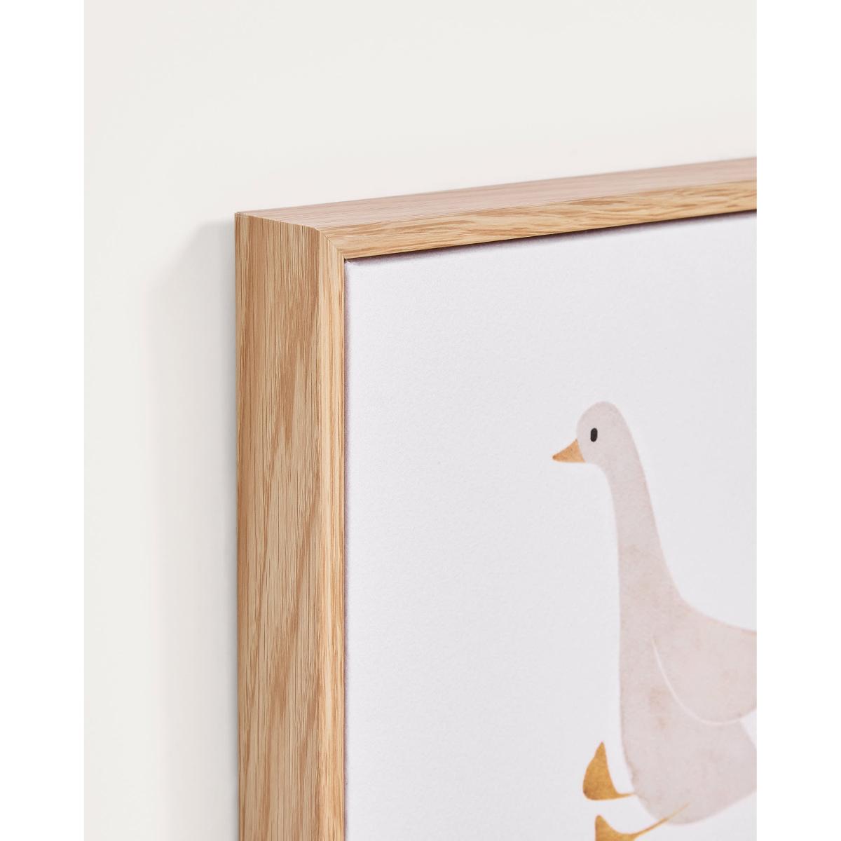 Milu picture of a beige goose, 20 x 20 cm – image 3
