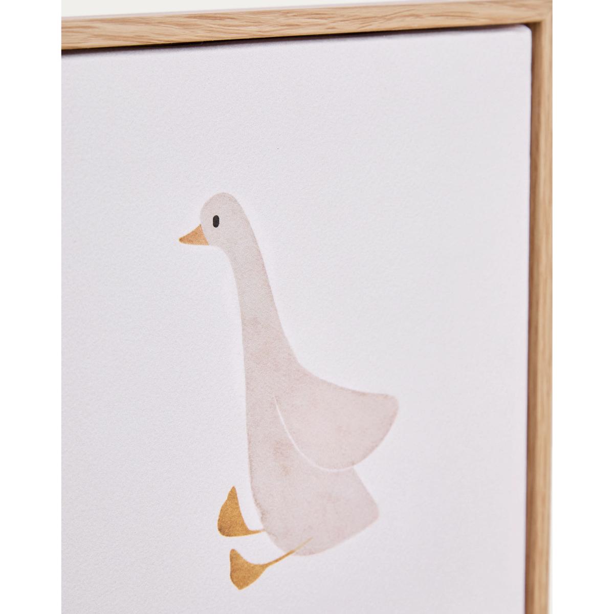 Milu picture of a beige goose, 20 x 20 cm – image 5