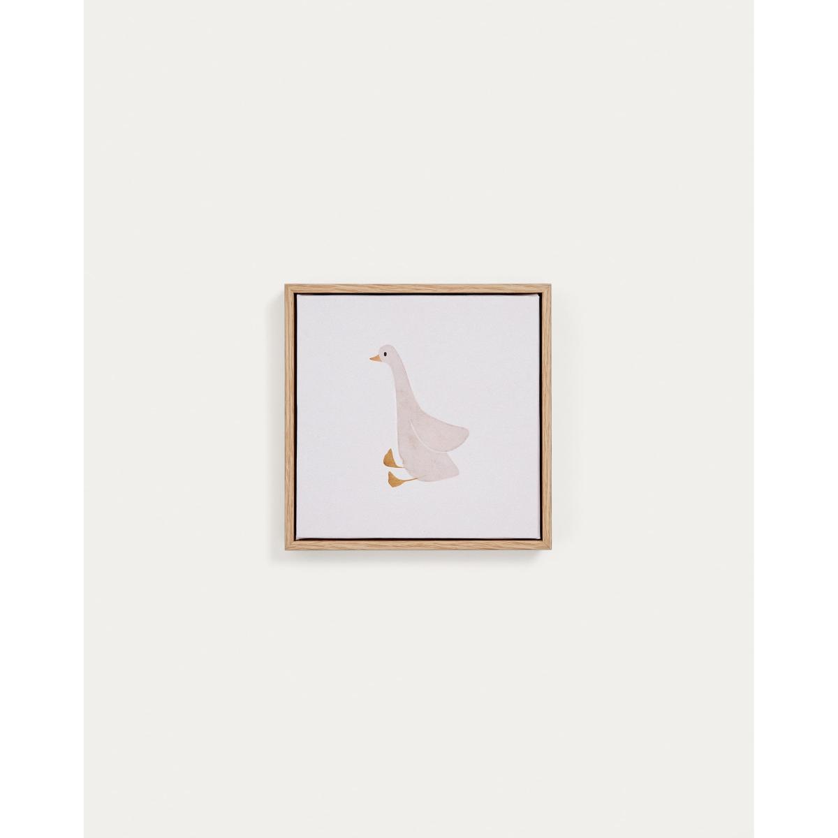 Milu picture of a beige goose, 20 x 20 cm – image 6