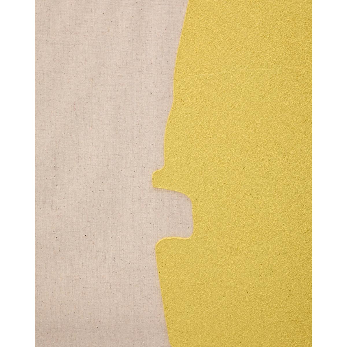 Kelta hand-painted yellow linen abstract picture 140 x 170cm – image 3