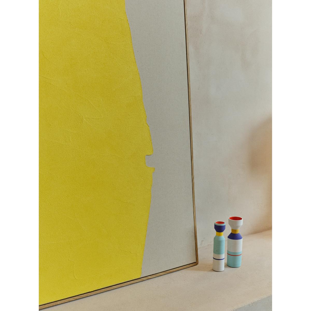 Kelta hand-painted yellow linen abstract picture 140 x 170cm – image 4
