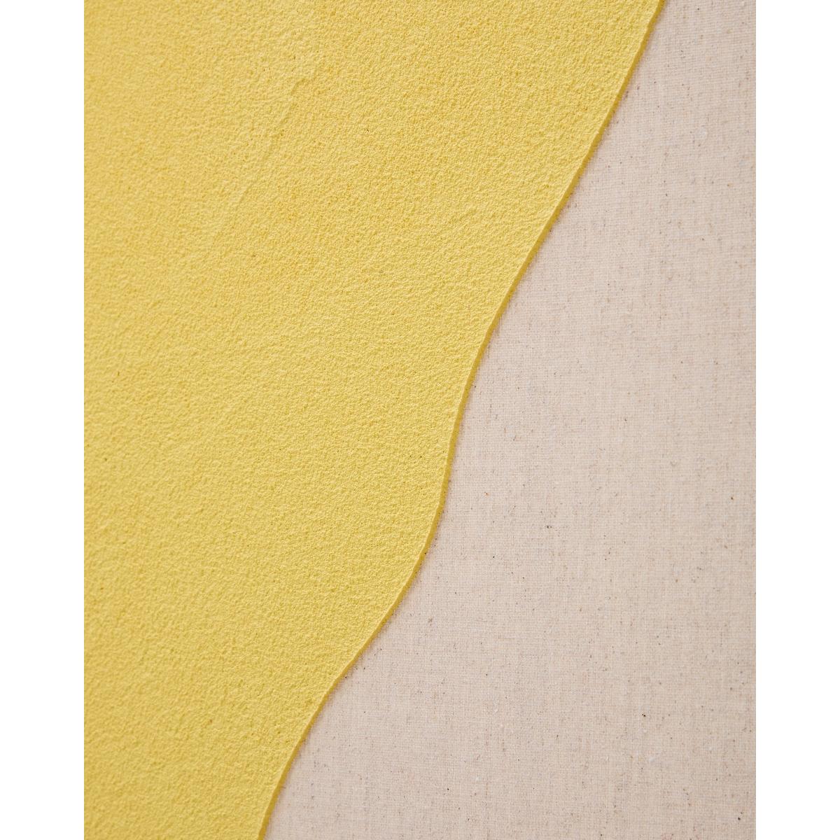 Kelta hand-painted yellow linen abstract picture 140 x 170cm – image 7