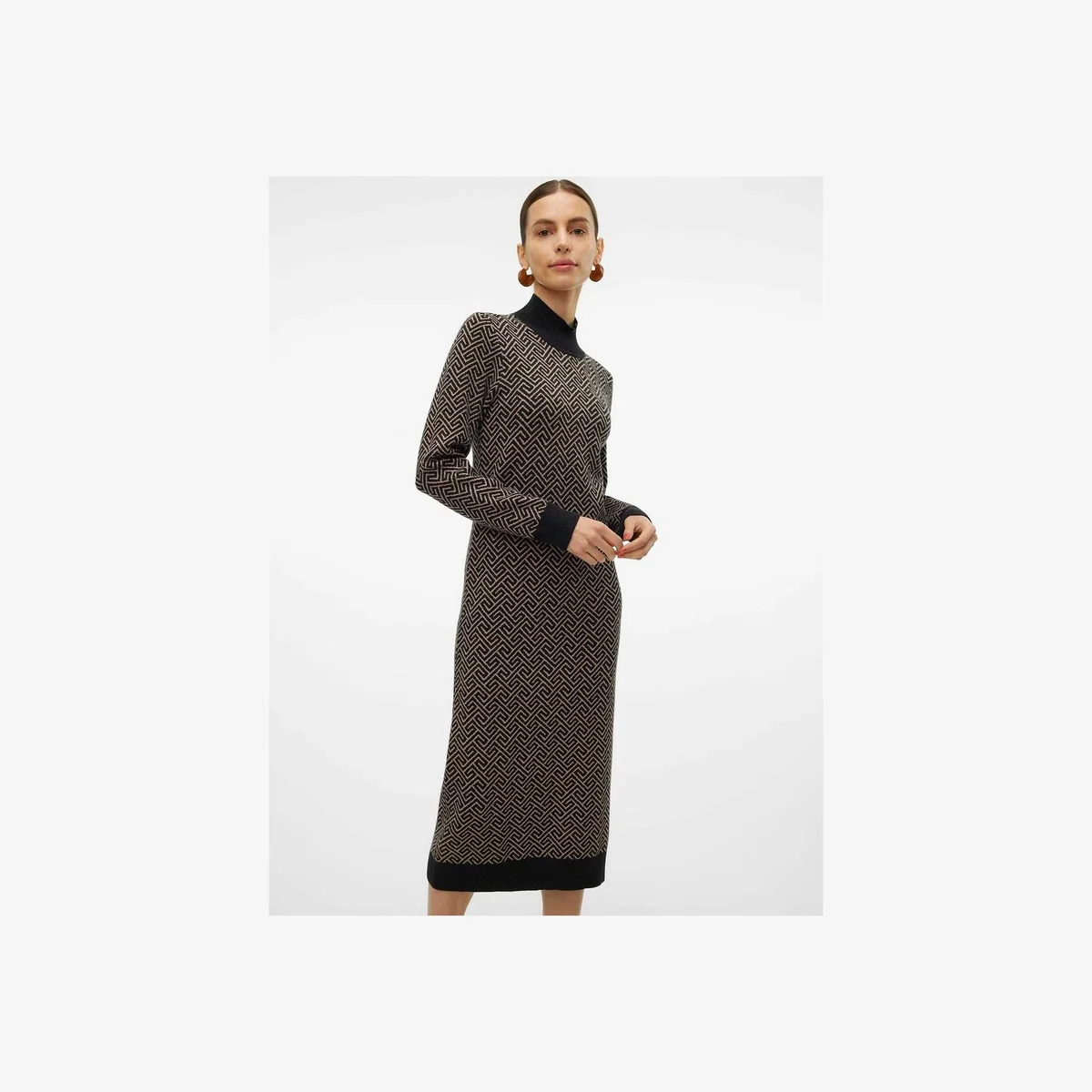 Graphic Print Bodycon Dress – image 1