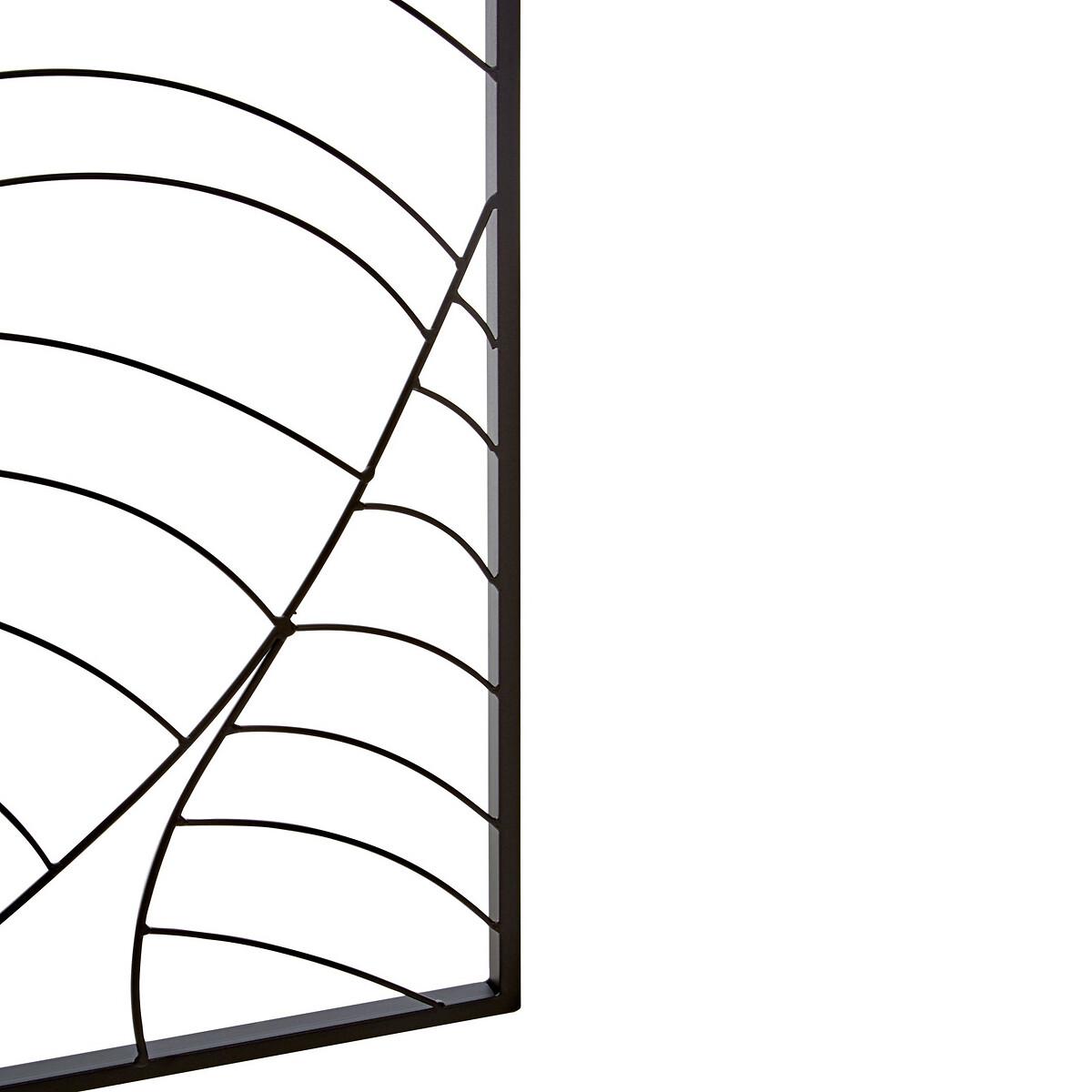Black Metal Leaf Design Wall Art – image 2