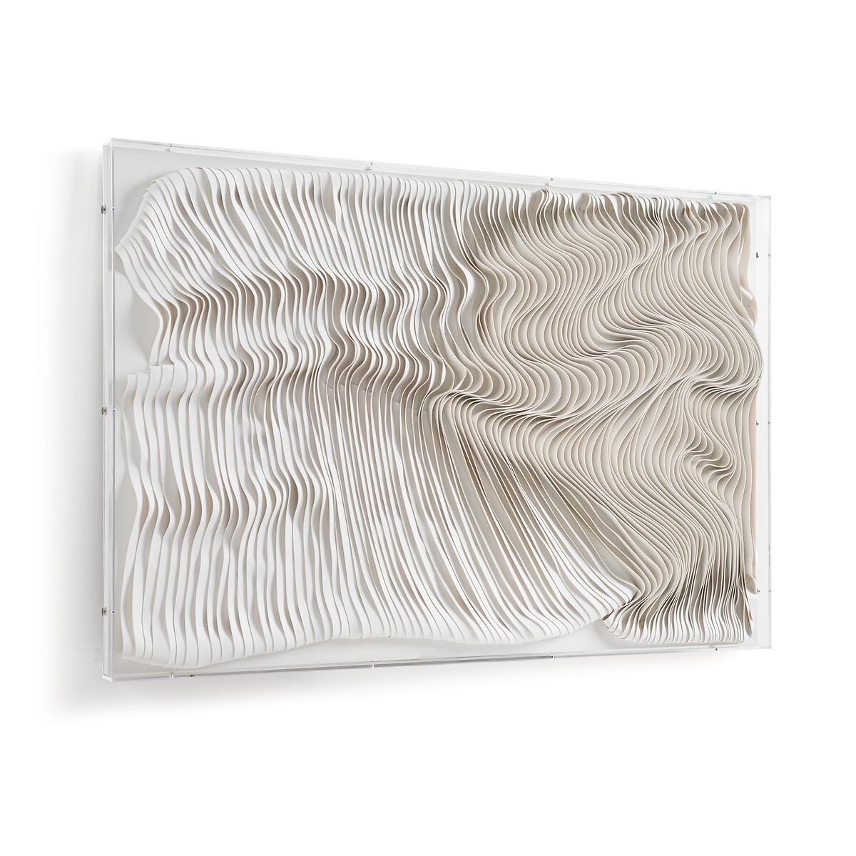 Ondor White Leather Strip Wall Art – image 2
