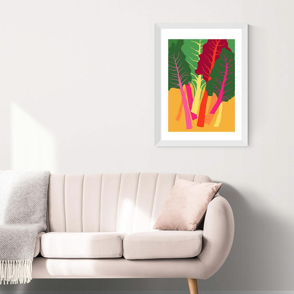 A2 Unframed Rainbow Chard Print – image 2