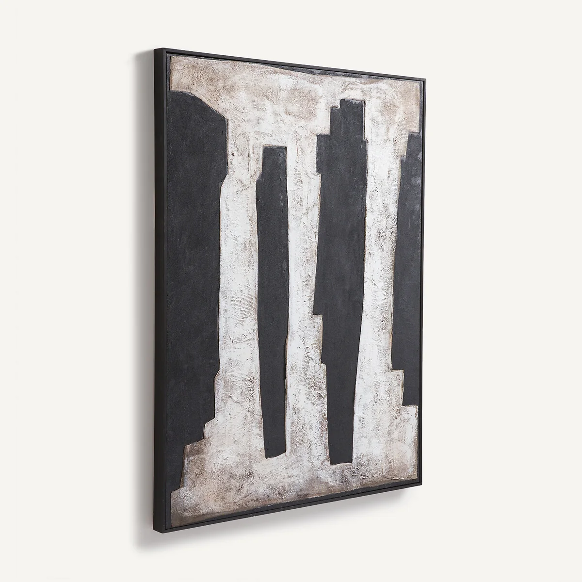 Apia Hand-Painted Wall Art with Fabric Appliqué – image 3