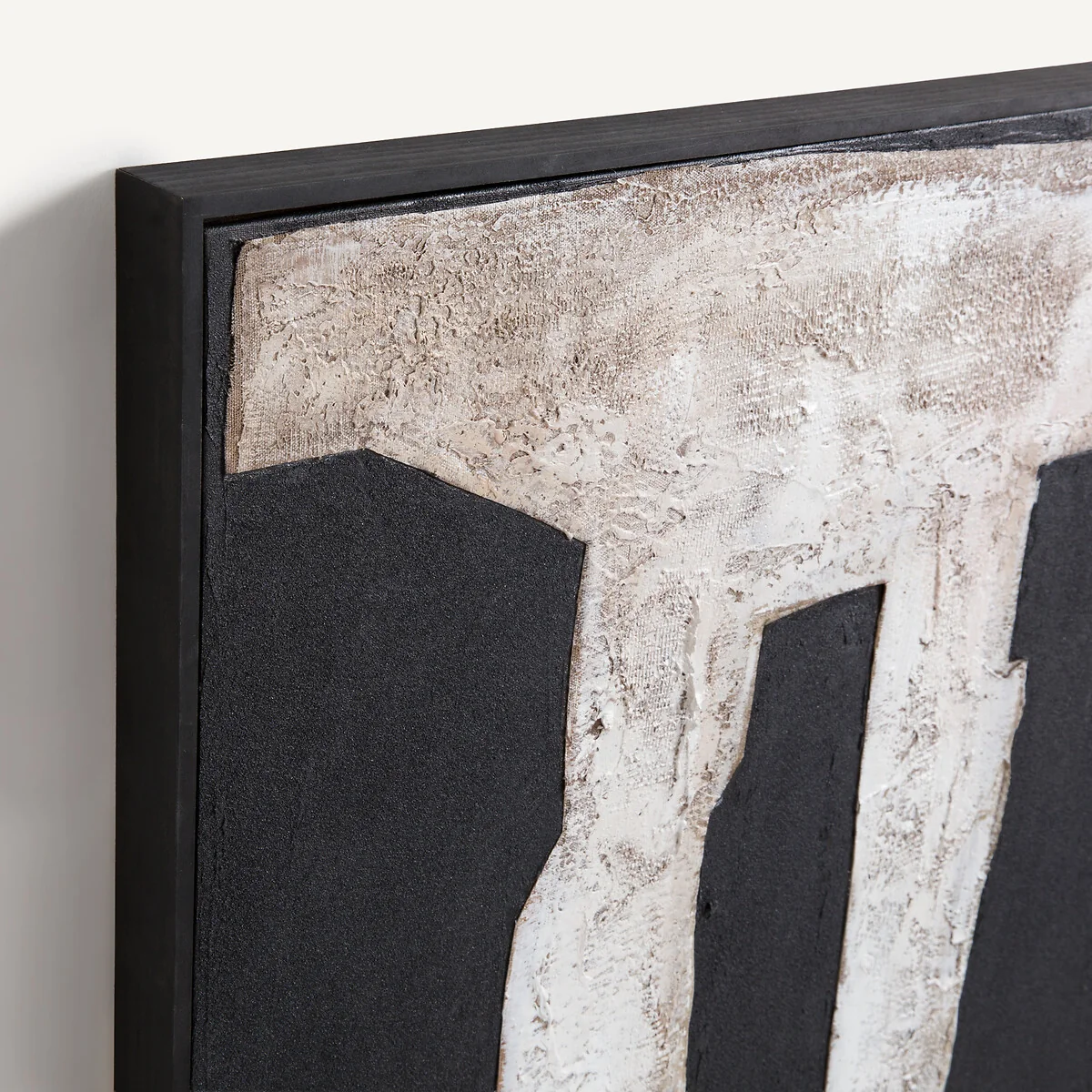 Apia Hand-Painted Wall Art with Fabric Appliqué – image 4