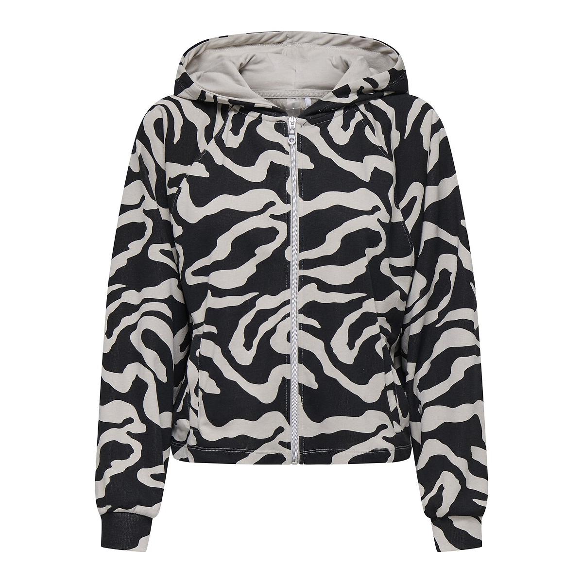 Graphic Print Zipped Hoodie – image 2