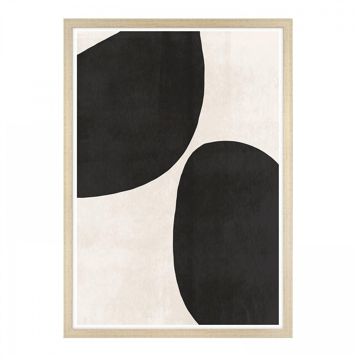 Set of 3 70x50cm A Collection of Pebbles Framed Prints – image 3