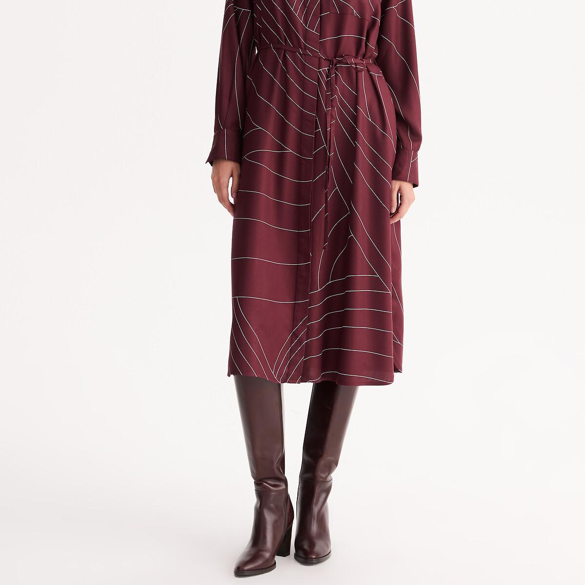 Midi Length Graphic Print Shift Dress – image 3