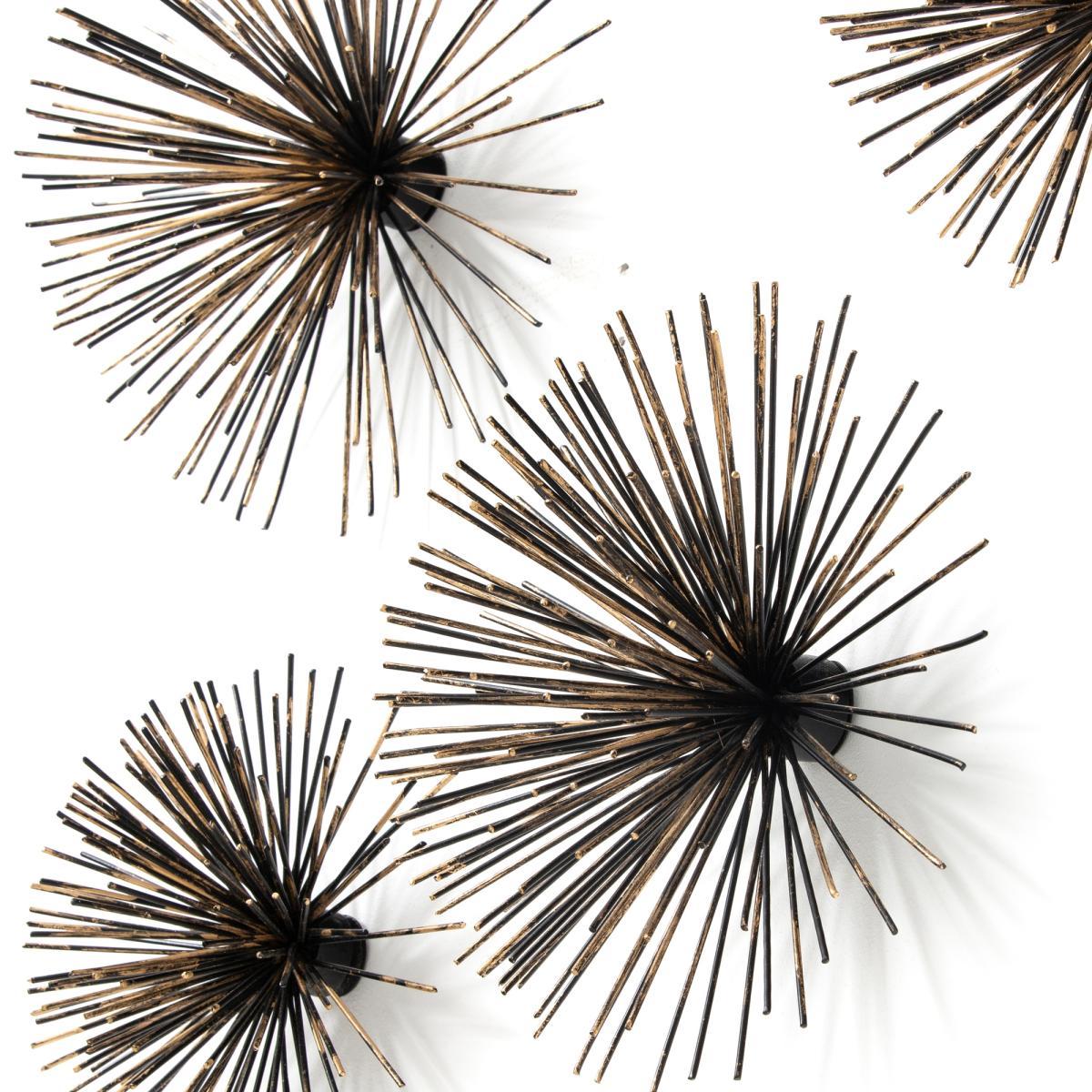 Metal Sea Urchins Wall Decoration, Set of 5 – image 4