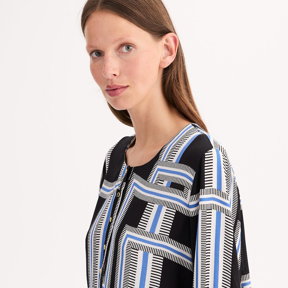 Mini Skater Dress in Graphic Print – image 3