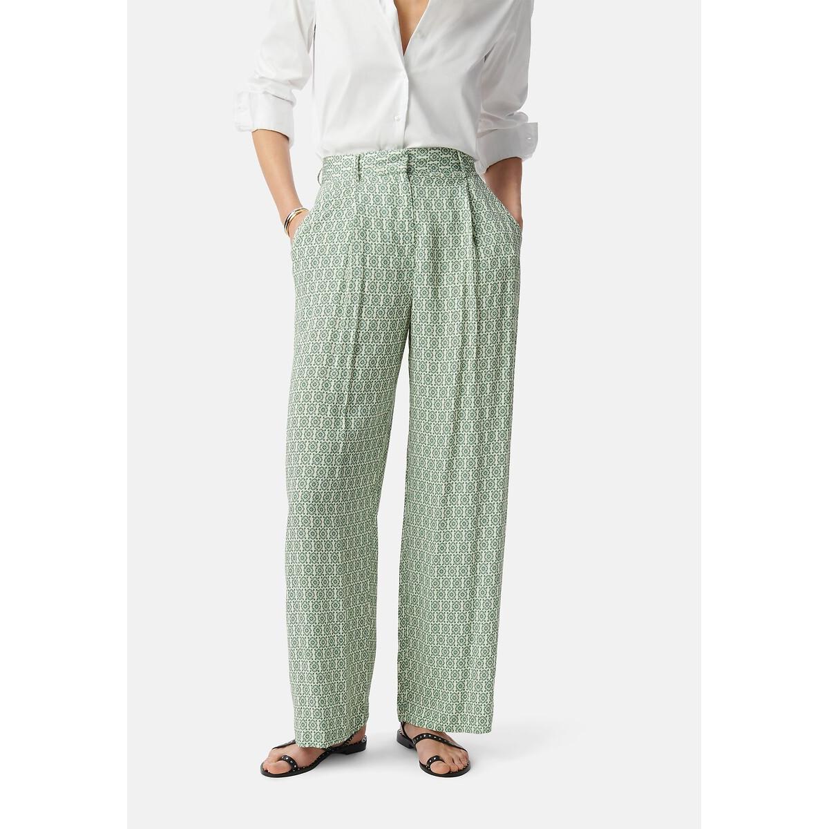 Loose Fit Trousers in Graphic Print – image 2