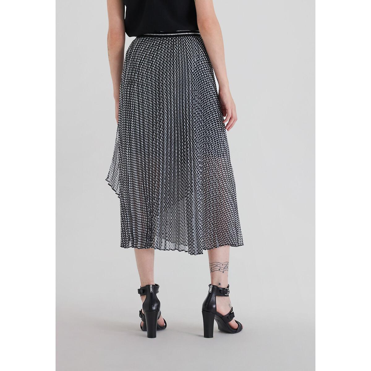 Graphic Print Pleated Skirt – image 3