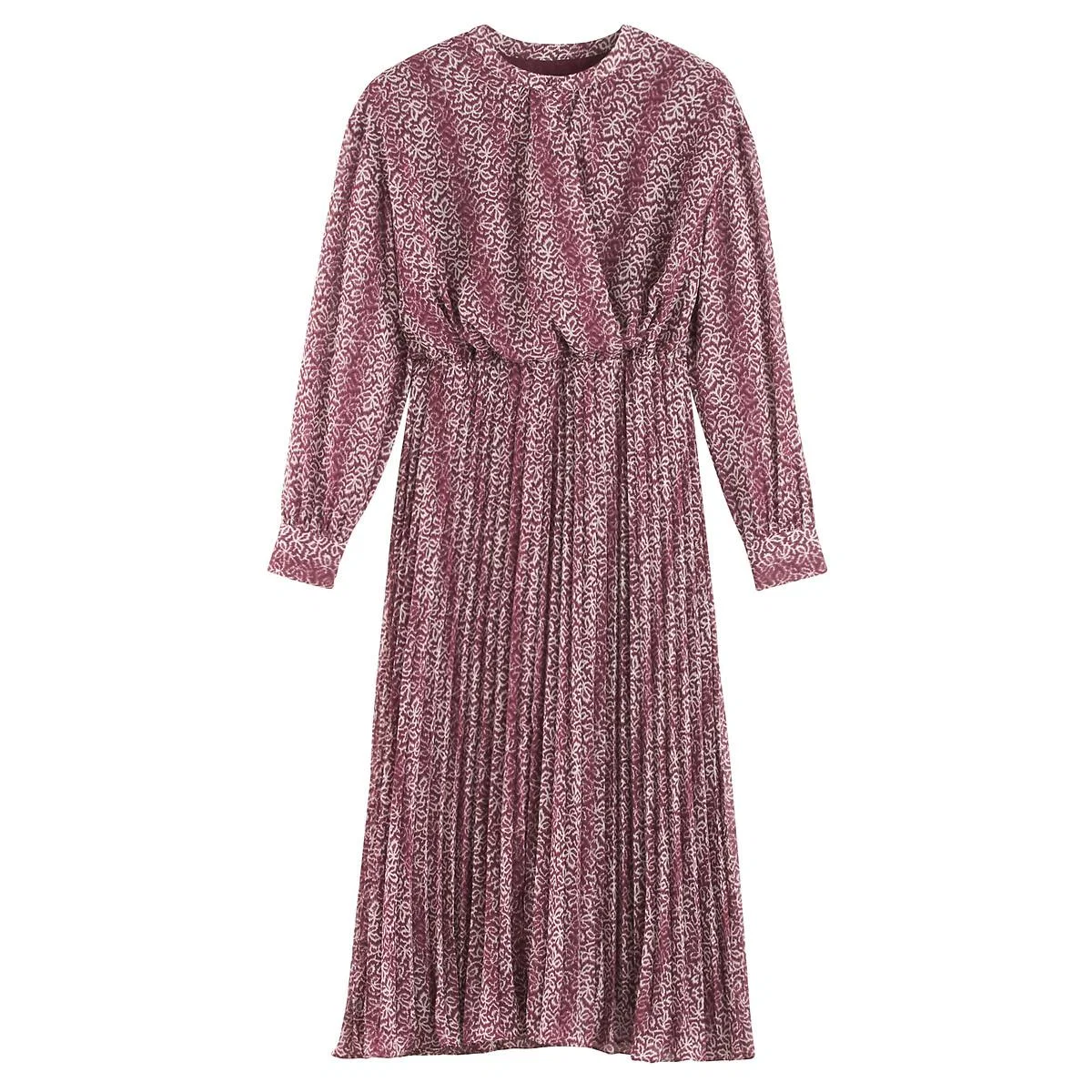 Recycled Pleated Maxi Dress in Graphic Print – image 5