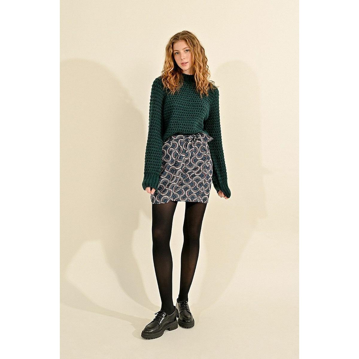 Wrapover Mini Skirt in Graphic Print – image 6