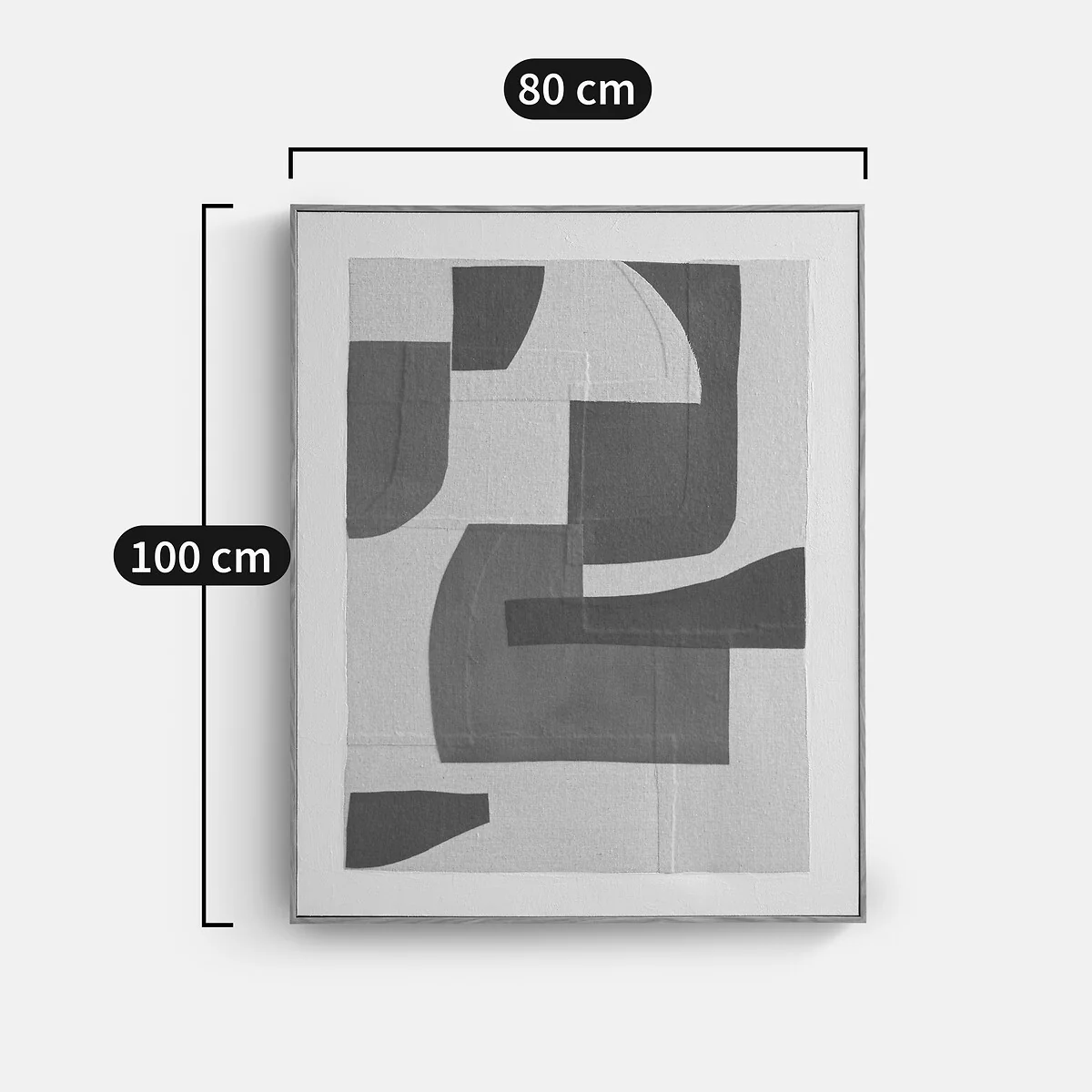 Sepya Framed Canvas in Linen, L80 X H100cm – image 5