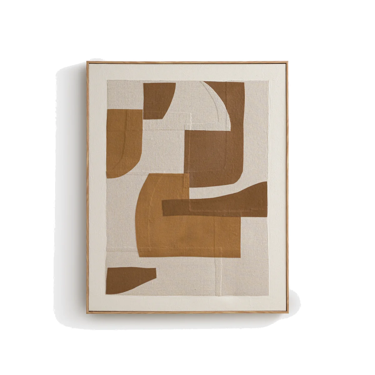 Sepya Framed Canvas in Linen, L80 X H100cm – image 1