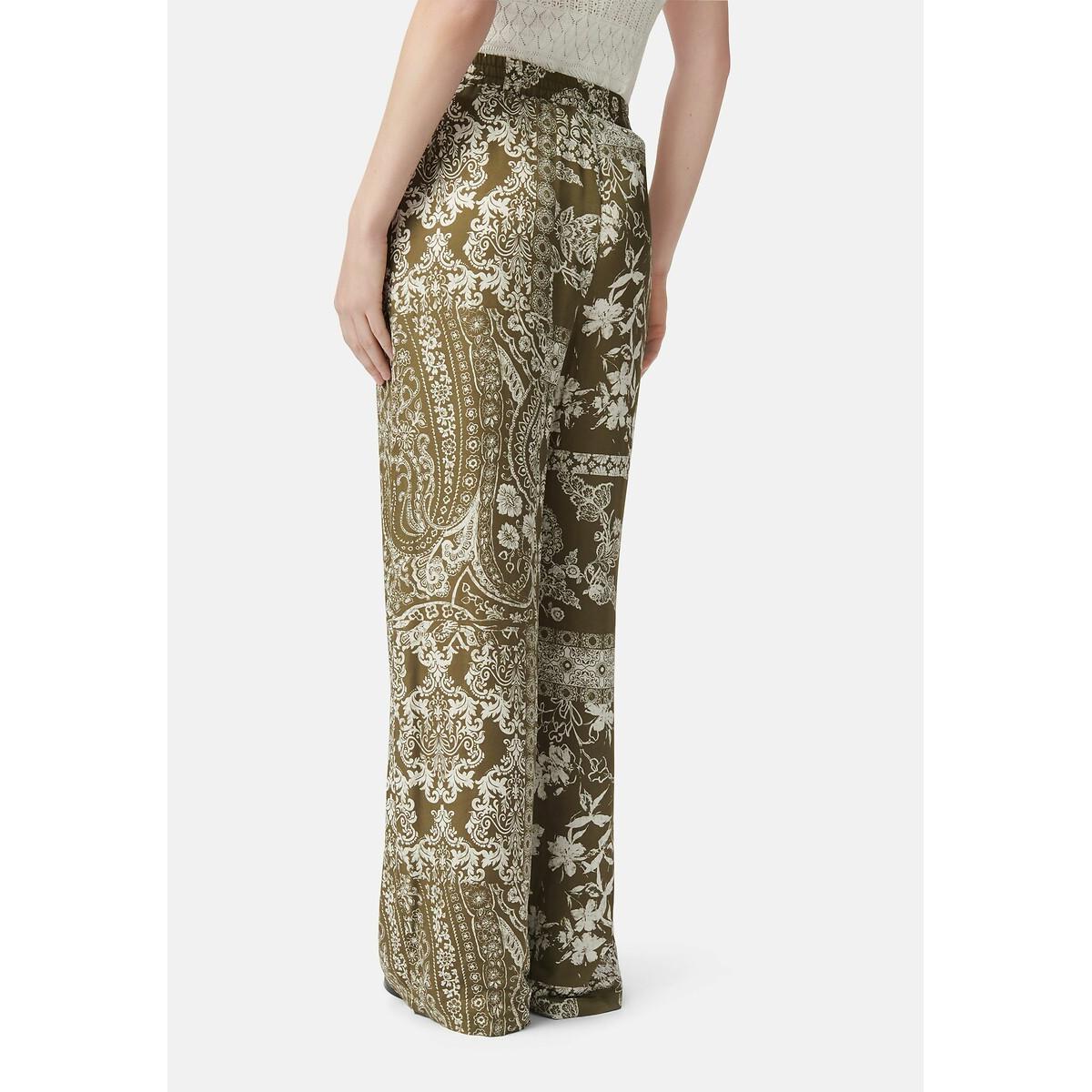 Wide Leg Trousers with Graphic Print – image 4