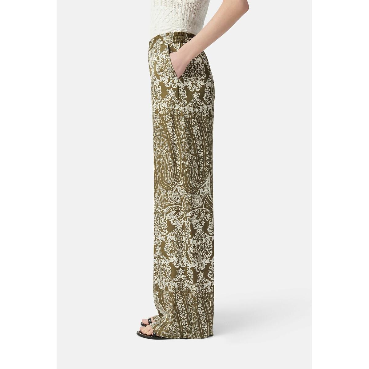 Wide Leg Trousers with Graphic Print – image 5