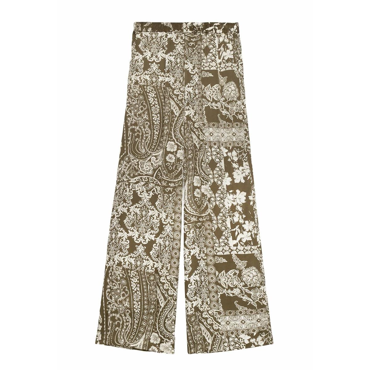 Wide Leg Trousers with Graphic Print – image 6