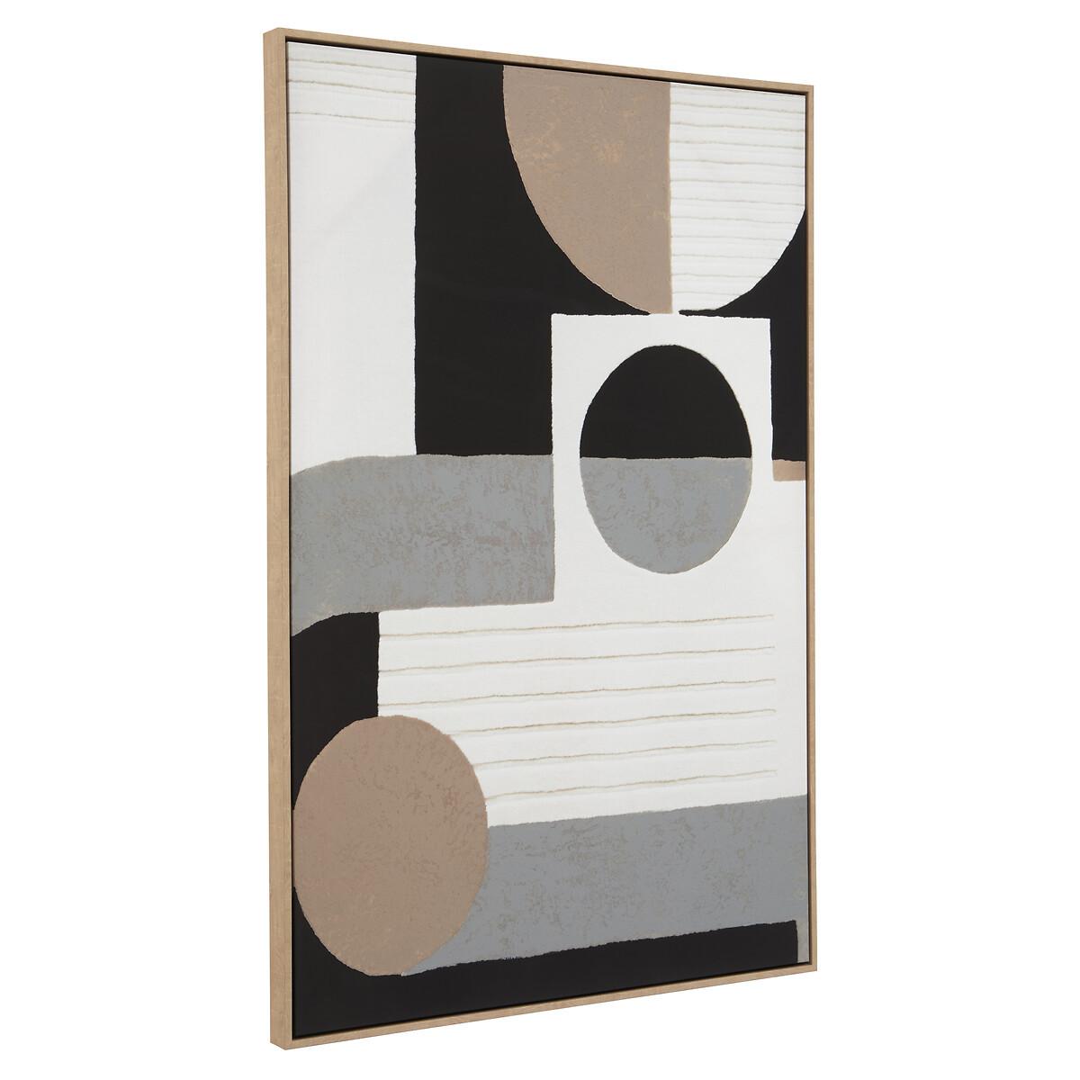 123 x 83cm Monochrome Abstract Wall Art – image 2