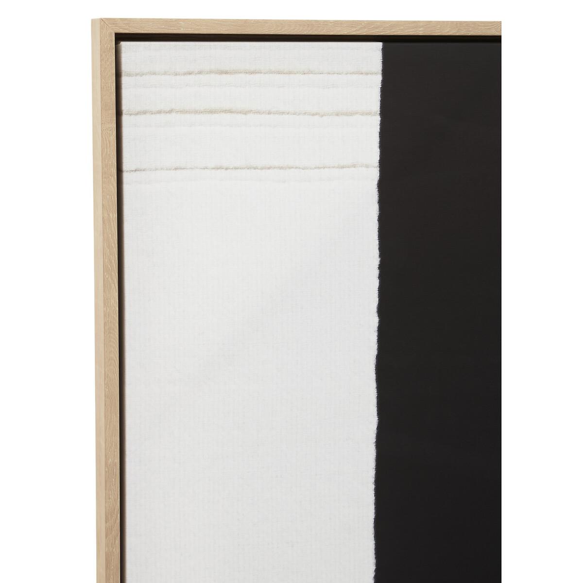 123 x 83cm Monochrome Abstract Wall Art – image 3