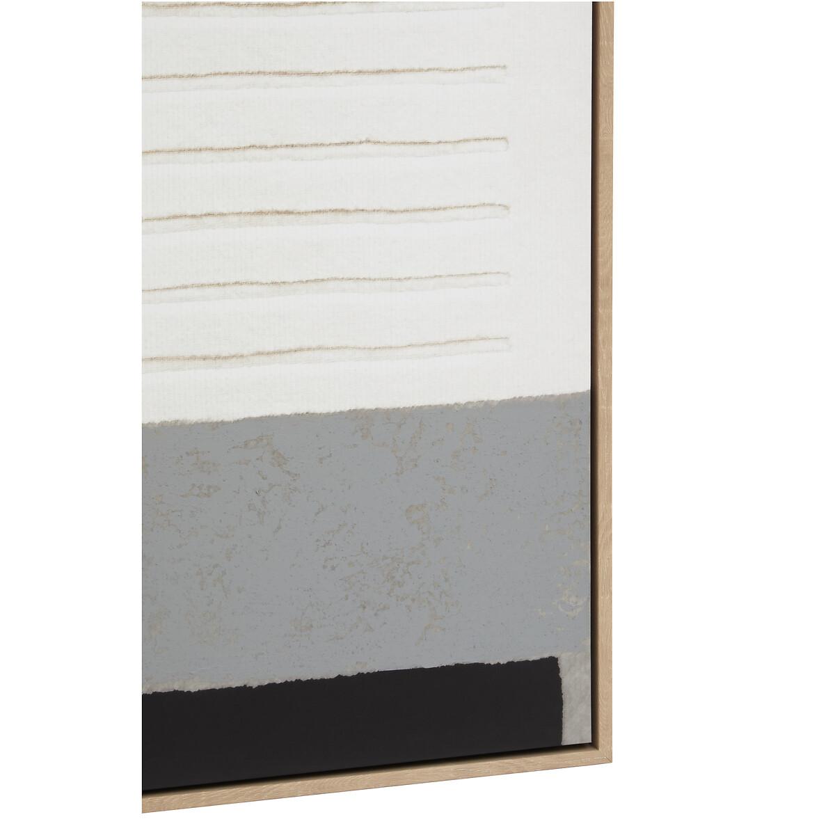 123 x 83cm Monochrome Abstract Wall Art – image 4